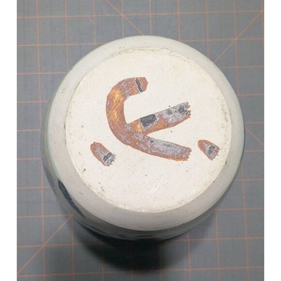 Handcrafted Studio Pottery Vase 7" Tall Drip Glaze Colorful & Unique - Picture 4 of 15